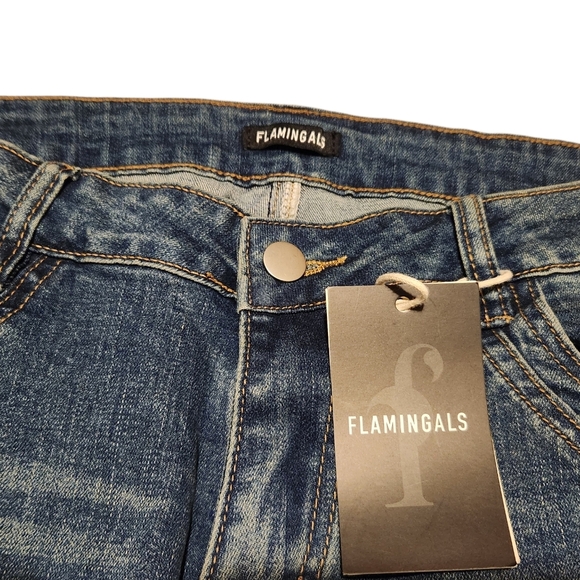 Women's Flamingals By Flamingo Shop XL Mid-rise Bootcut Jeans - Picture 2 of 5